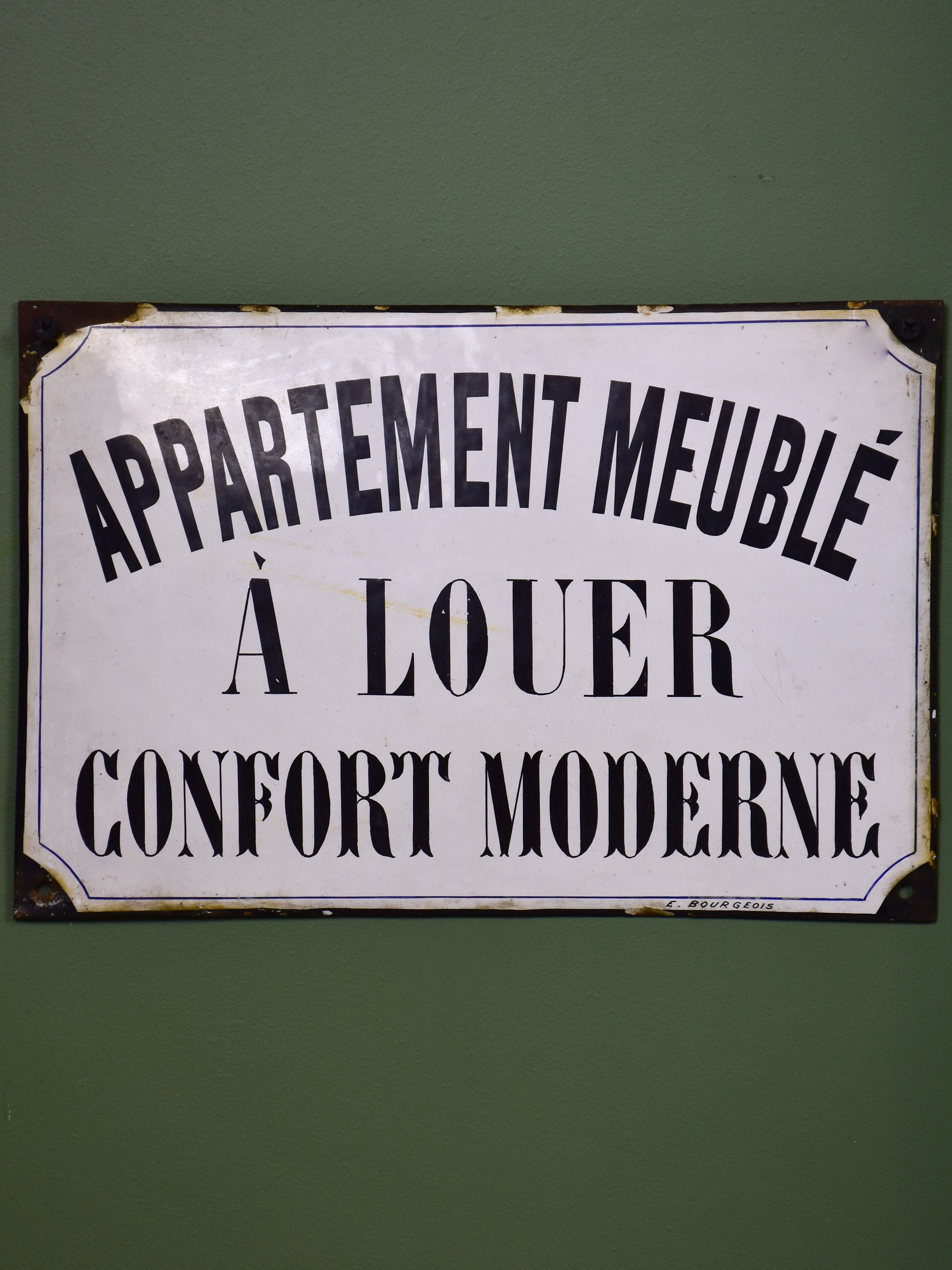 Antique French sign - Apartement meublé