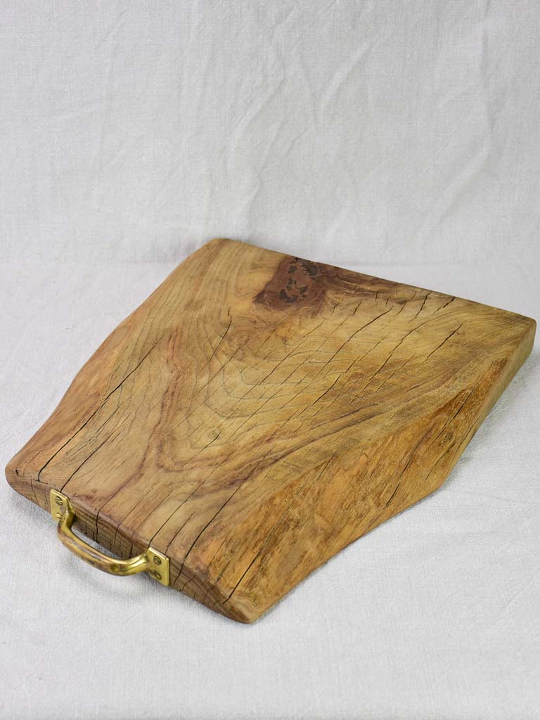 Vintage French cutting board with handle 15" x 18½"