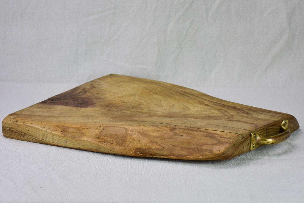 Vintage French cutting board with handle 15" x 18½"