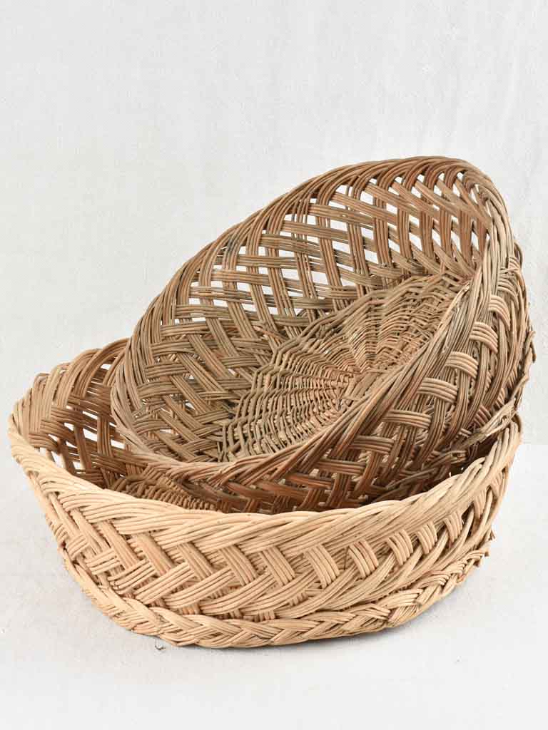 Pair of wicker baskets - 19¾"