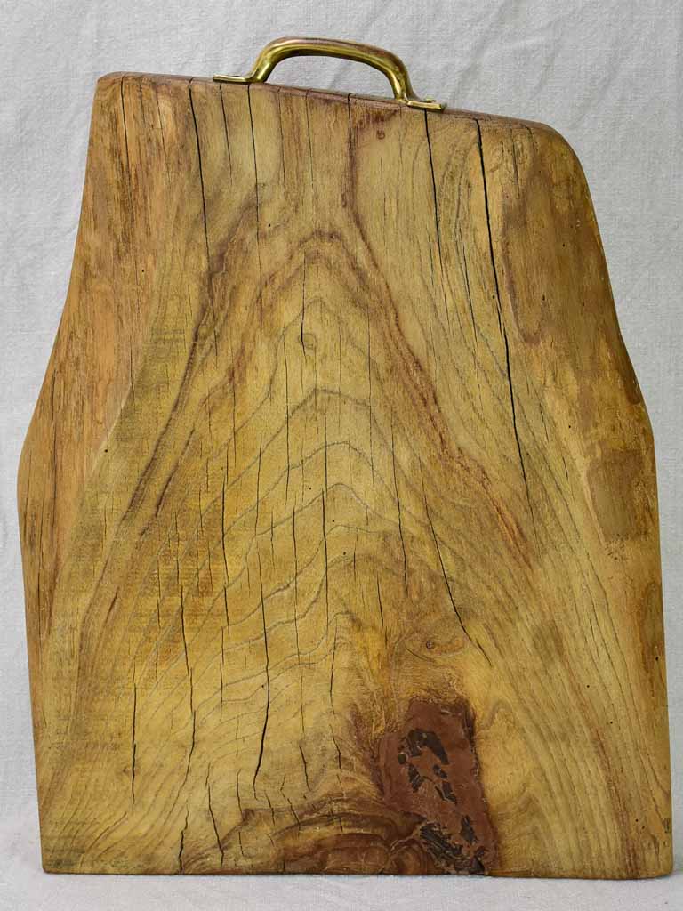 Vintage French cutting board with handle 15" x 18½"