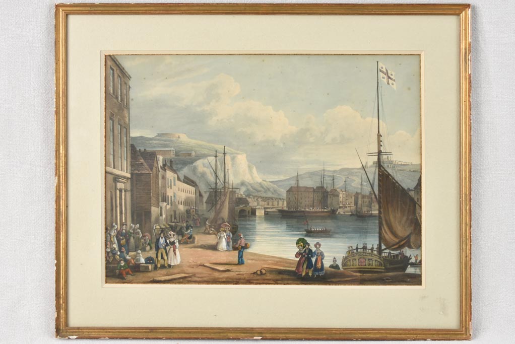 19th century maritime painting 18" x 22½"