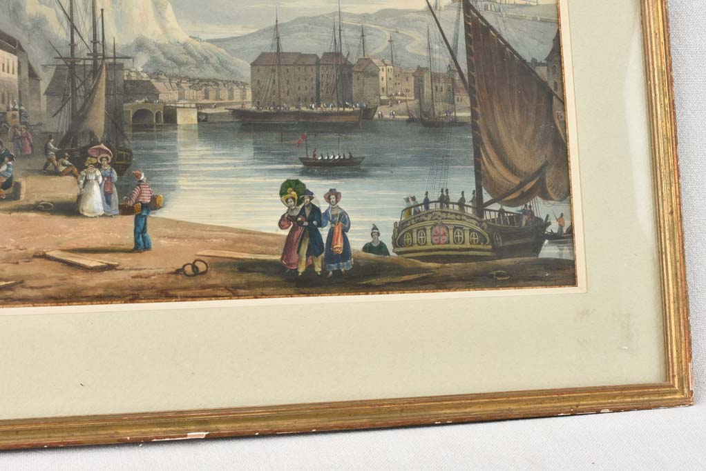 19th century maritime painting 18" x 22½"