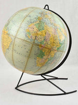 Vintage French world globe - 16¼"