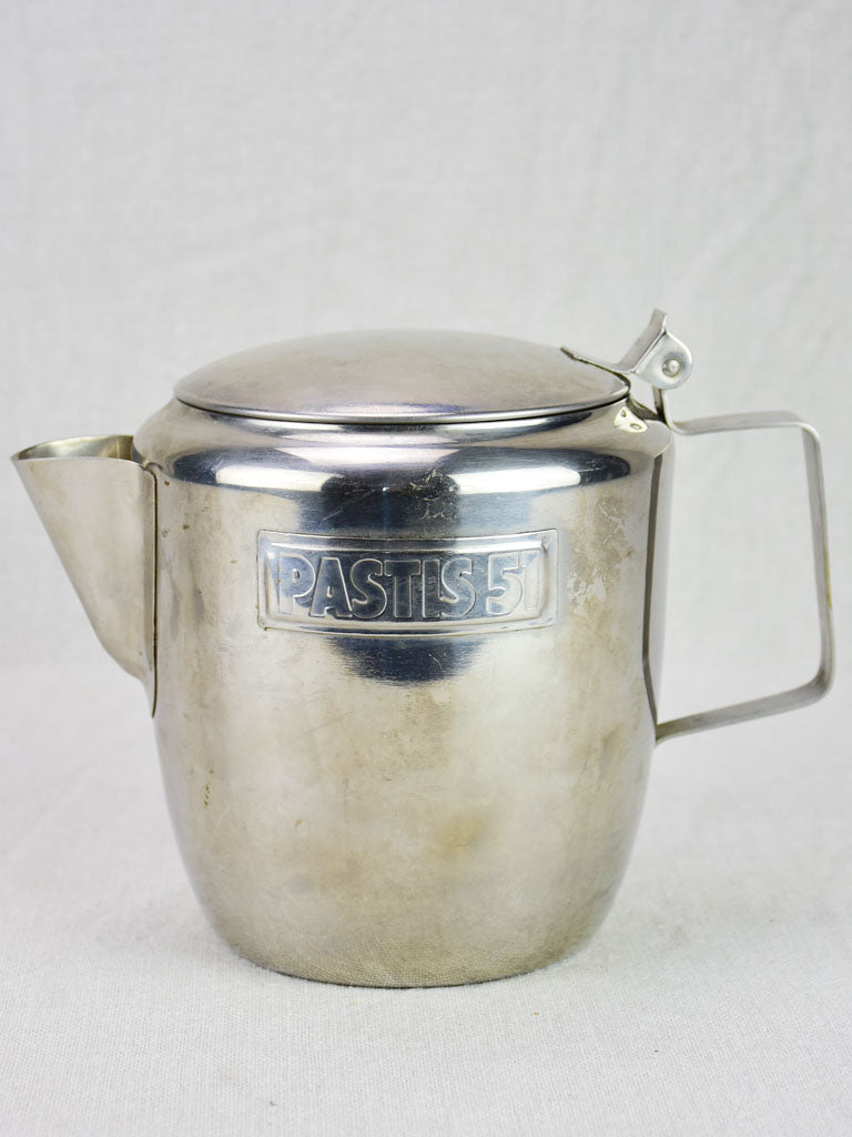 1960's Pastis 51 water pitcher - stainless steel