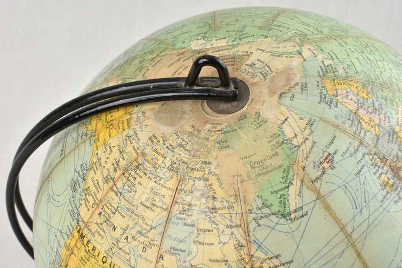 Vintage French world globe - 16¼"