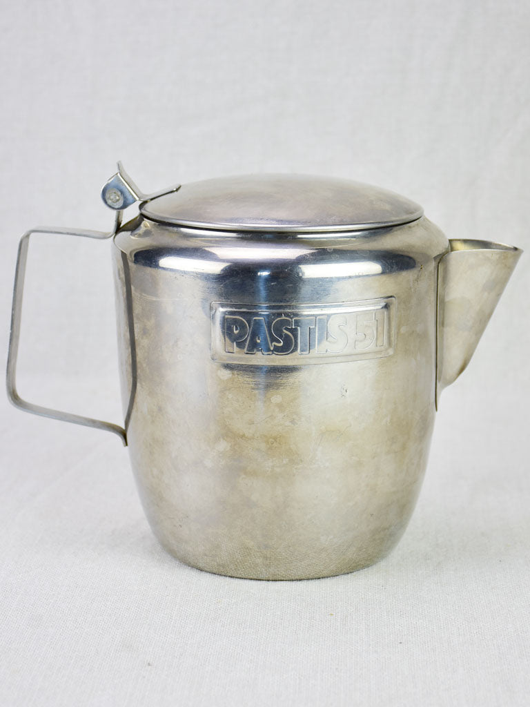 1960's Pastis 51 water pitcher - stainless steel