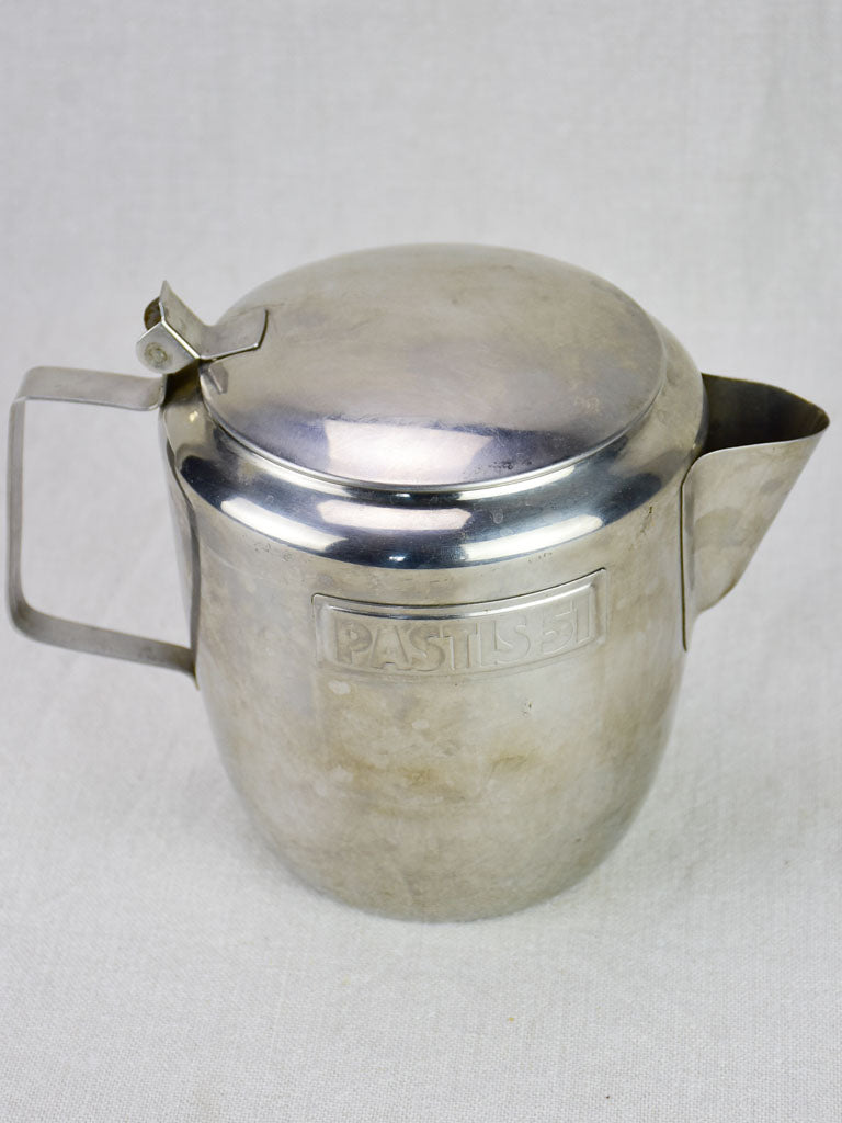 1960's Pastis 51 water pitcher - stainless steel