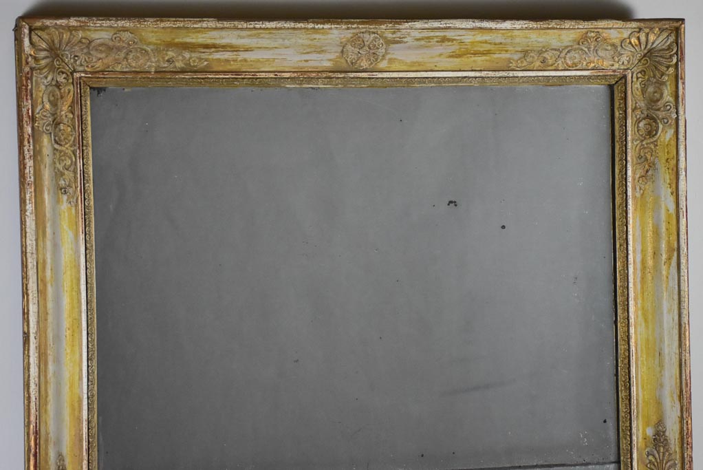 Large early 19th-century Restoration mirror with two panes 27¼" x 50"