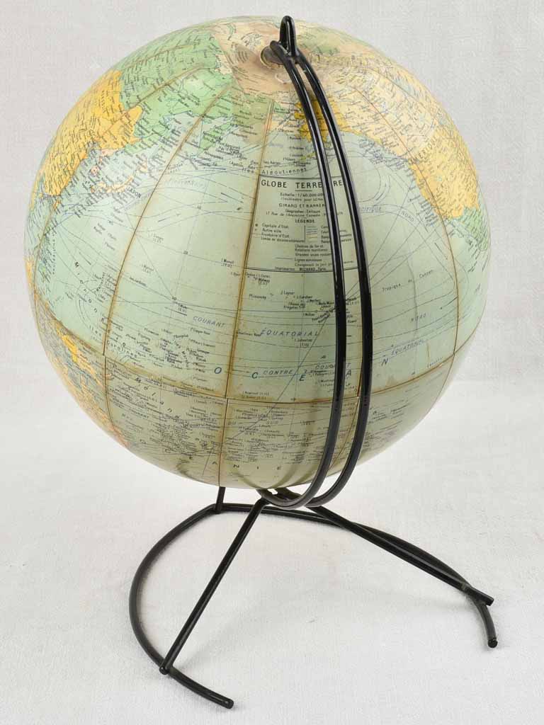 Vintage French world globe - 16¼"