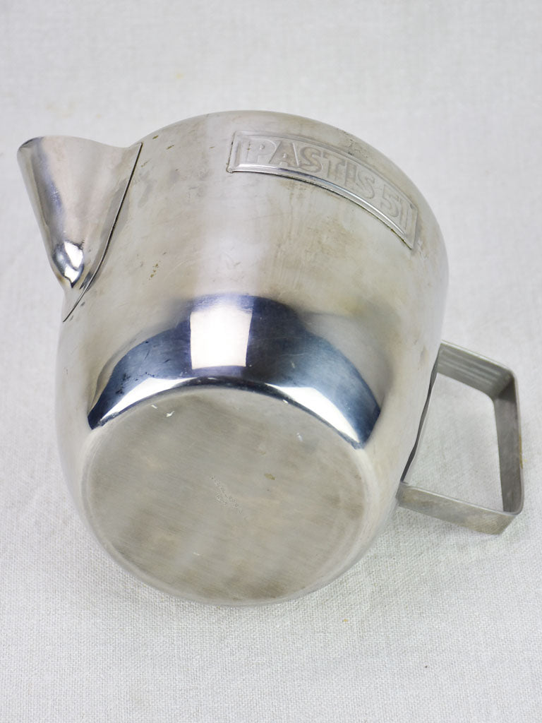 1960's Pastis 51 water pitcher - stainless steel