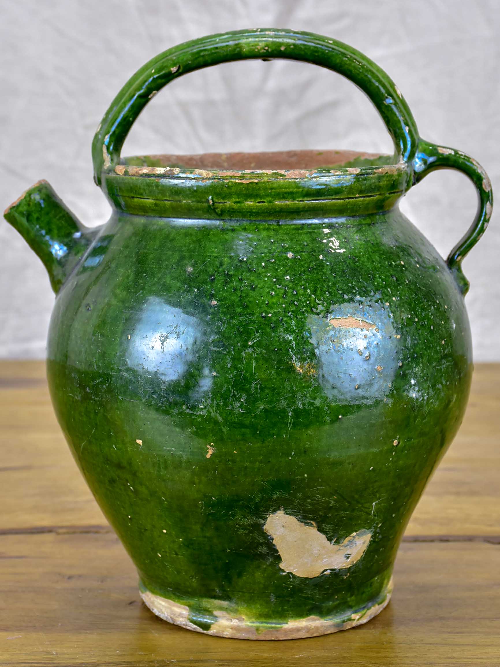 19th Century green water jug