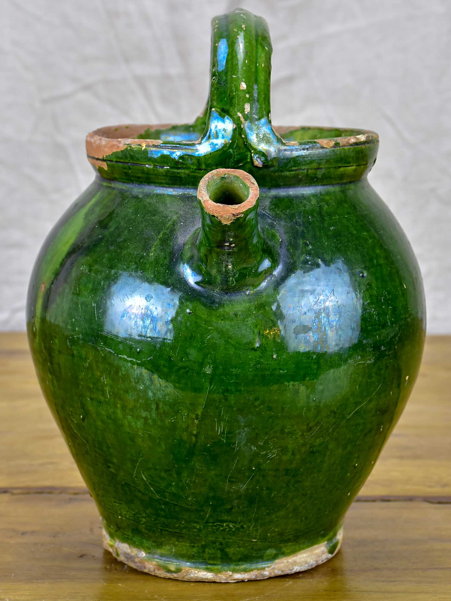 19th Century green water jug