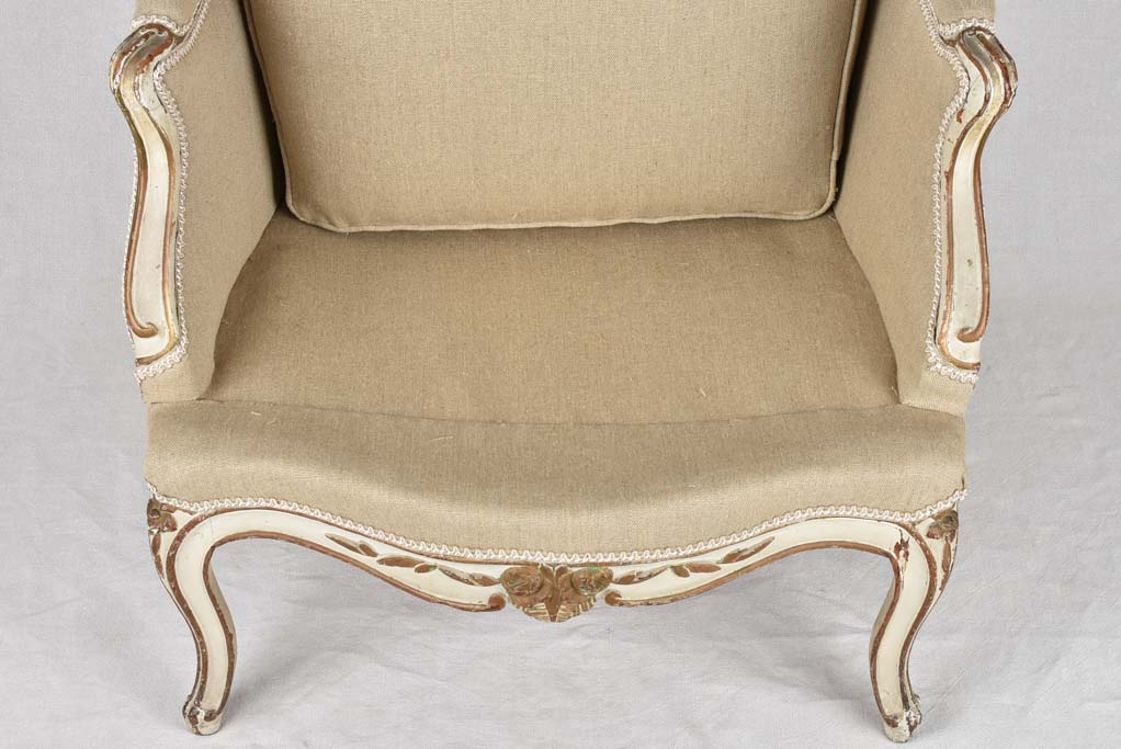 Very large 18th century Louis XV bergère armchair