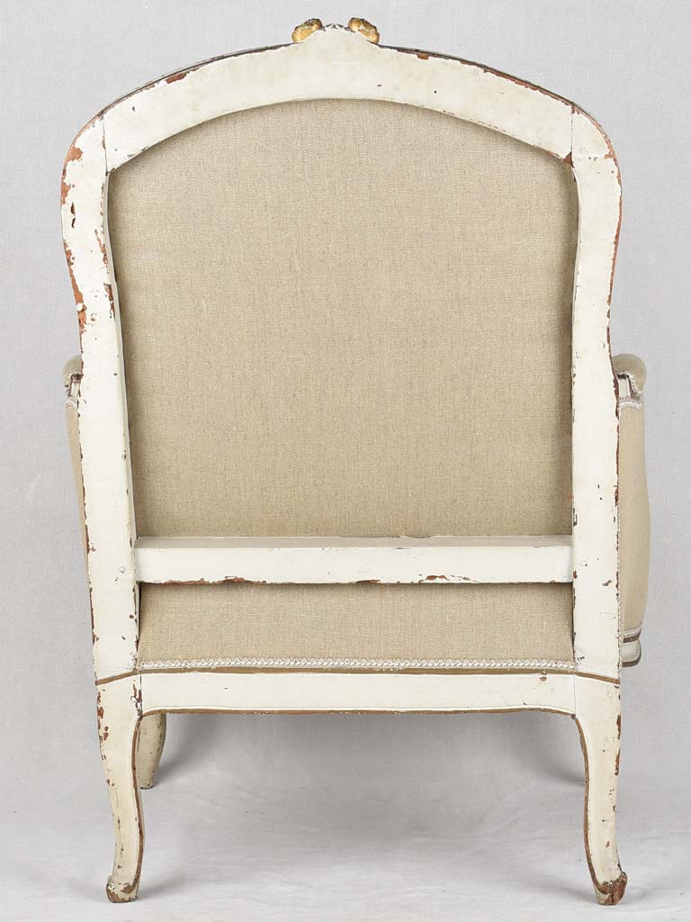 Very large 18th century Louis XV bergère armchair