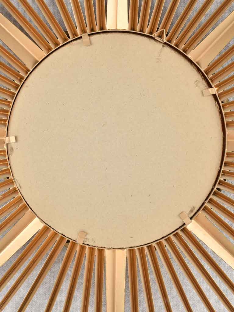 Large gold 1950s sunburst mirror - 35¾"