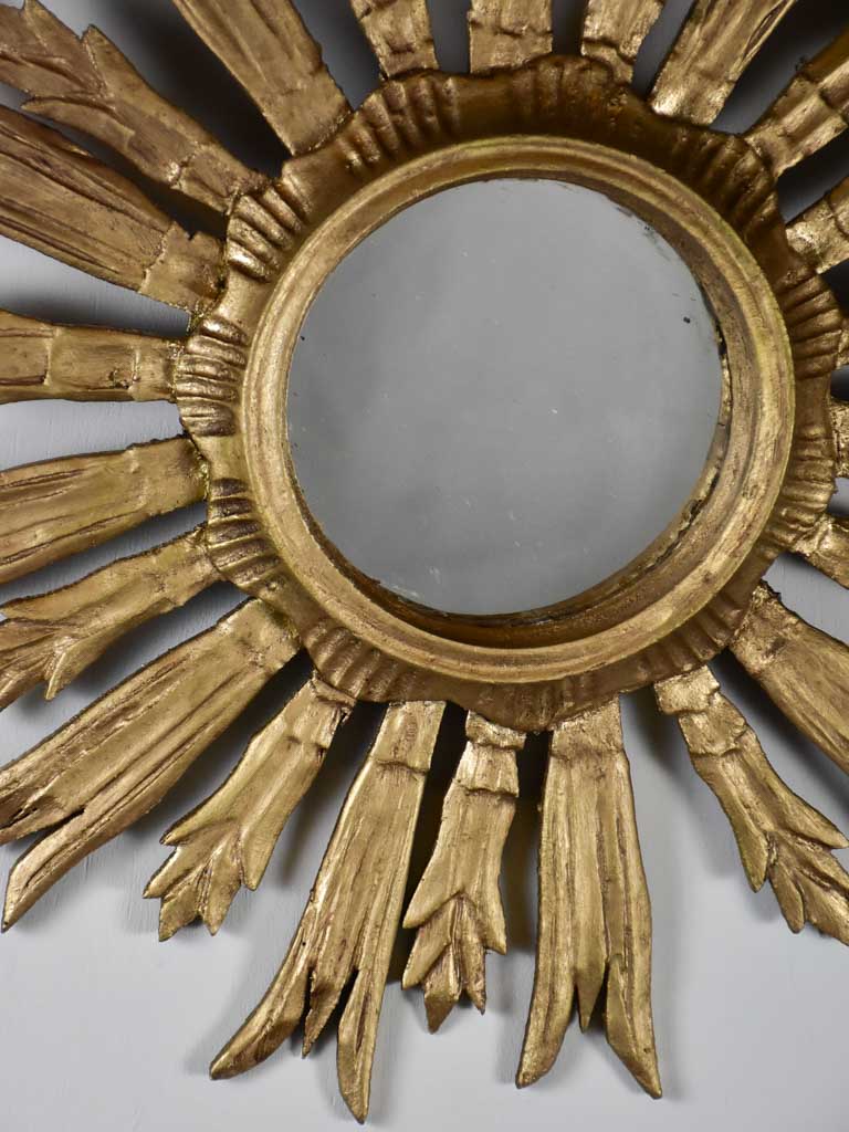 Late 19th Century French sunburst mirror 19"