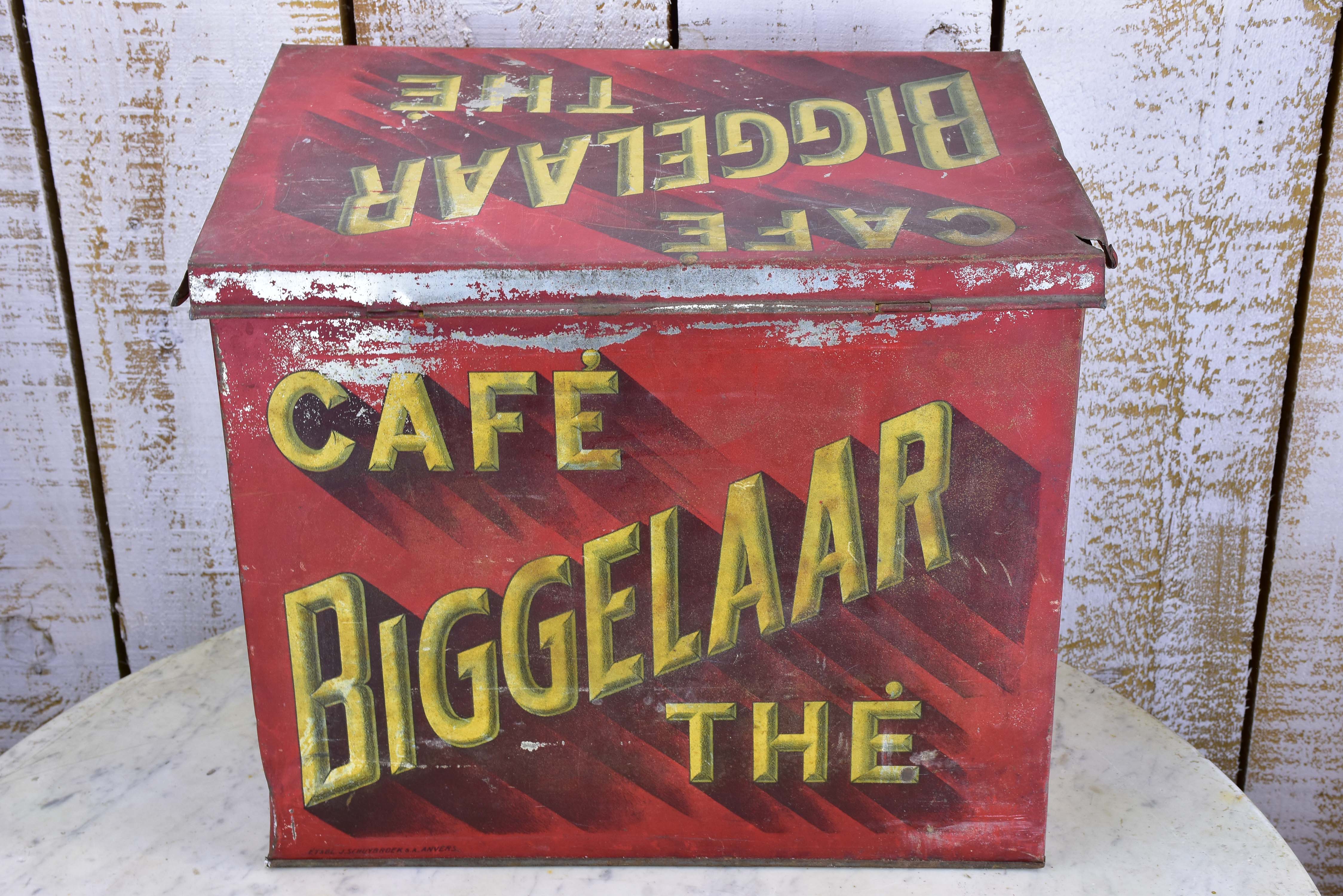 Antique Dutch coffee and tea box