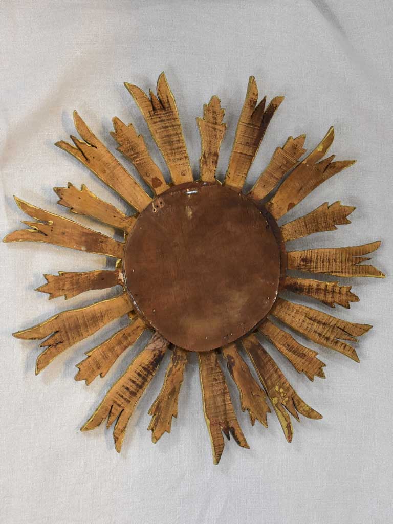 Late 19th Century French sunburst mirror 19"