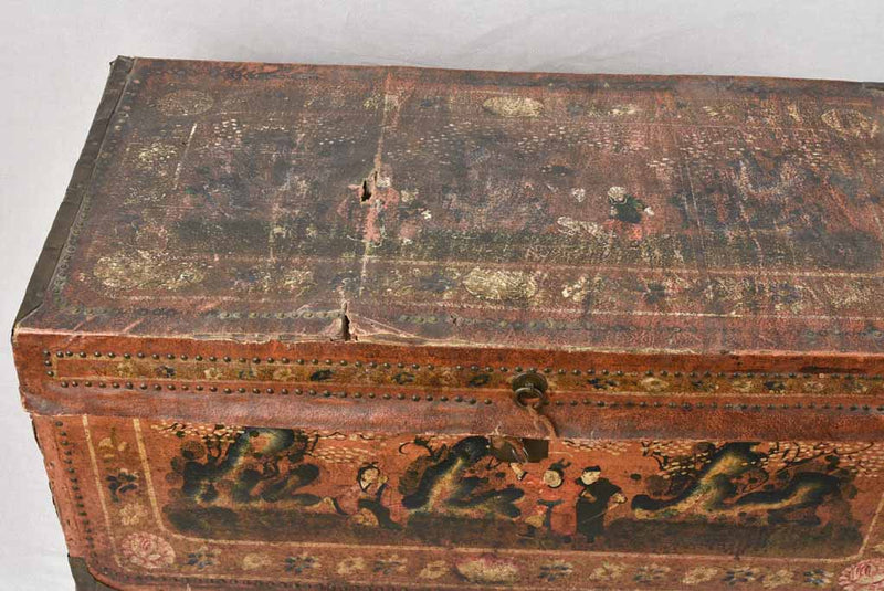 Small Late 19th Century Chinese Camphor Chest with Precious