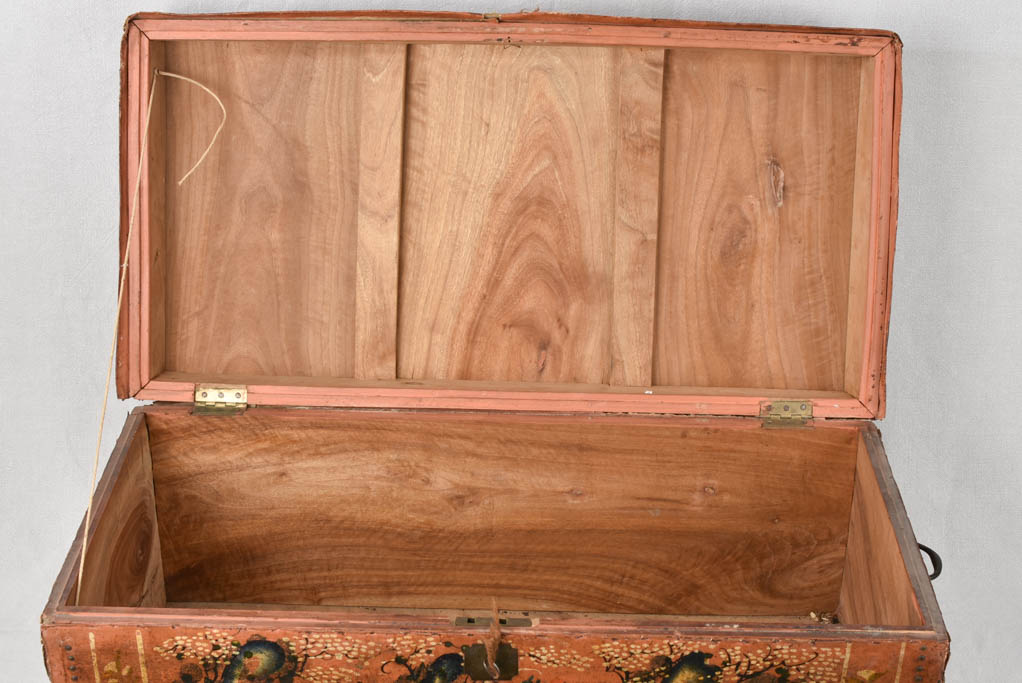 Nostalgic Chinoiserie Leather Chest