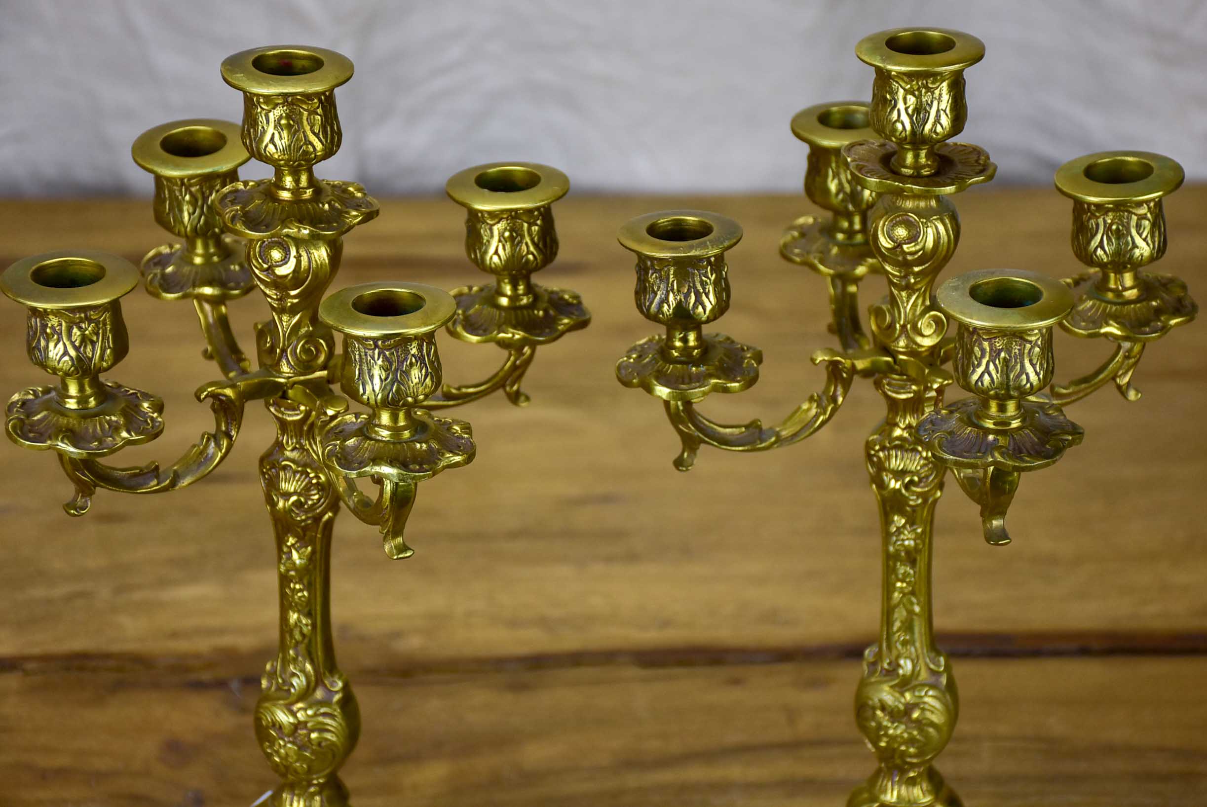 Pair of early 20th Century Belgian candlesticks