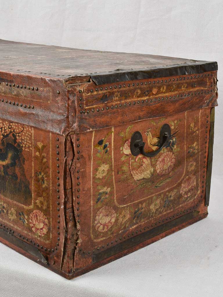 Chinoiserie Decorated Camphor Wooden Chest