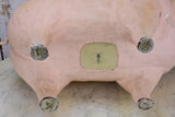 Large vintage French paper mache pig