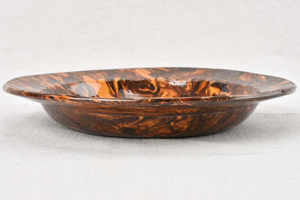 Classic brown marbled Aptware dishware