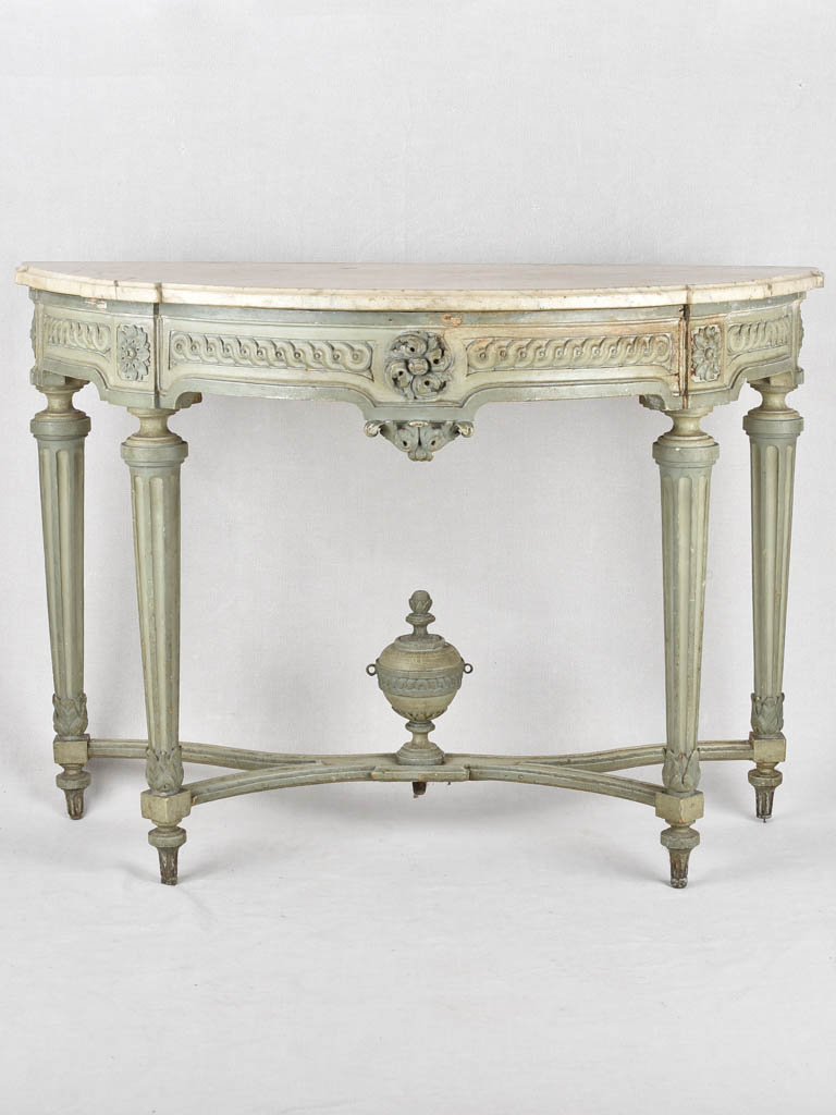 18th century Louis XVI console with marble top 48"