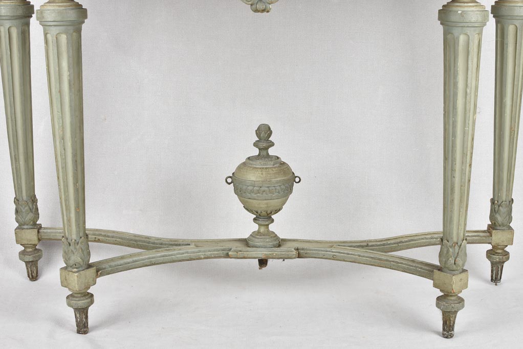 18th century Louis XVI console with marble top 48"