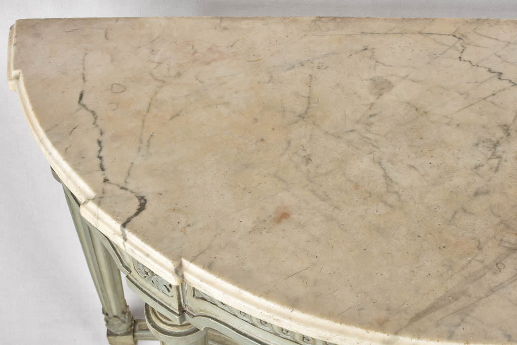 18th century Louis XVI console with marble top 48"