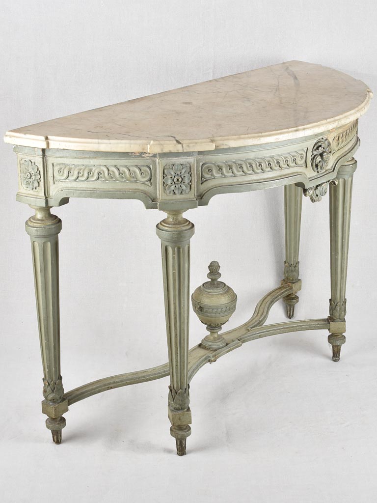 18th century Louis XVI console with marble top 48"