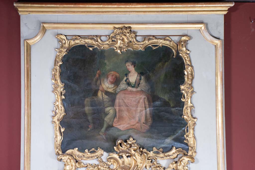 Monumental Louis XV 18th-century trumeau mirror 93¼"