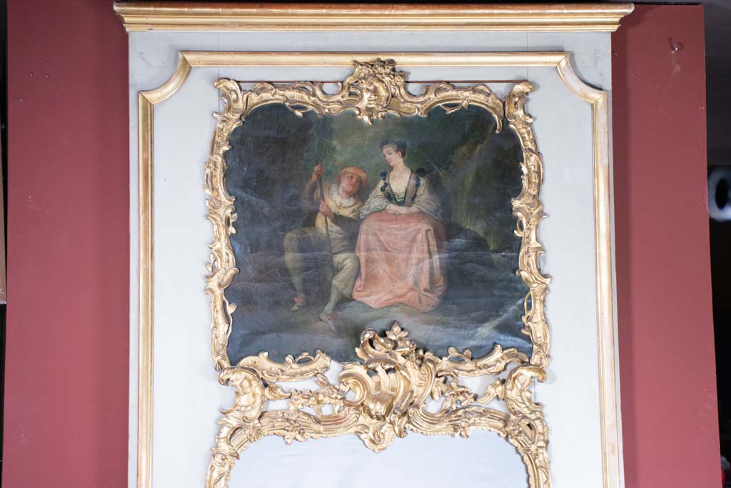 Monumental Louis XV 18th-century trumeau mirror 93¼"