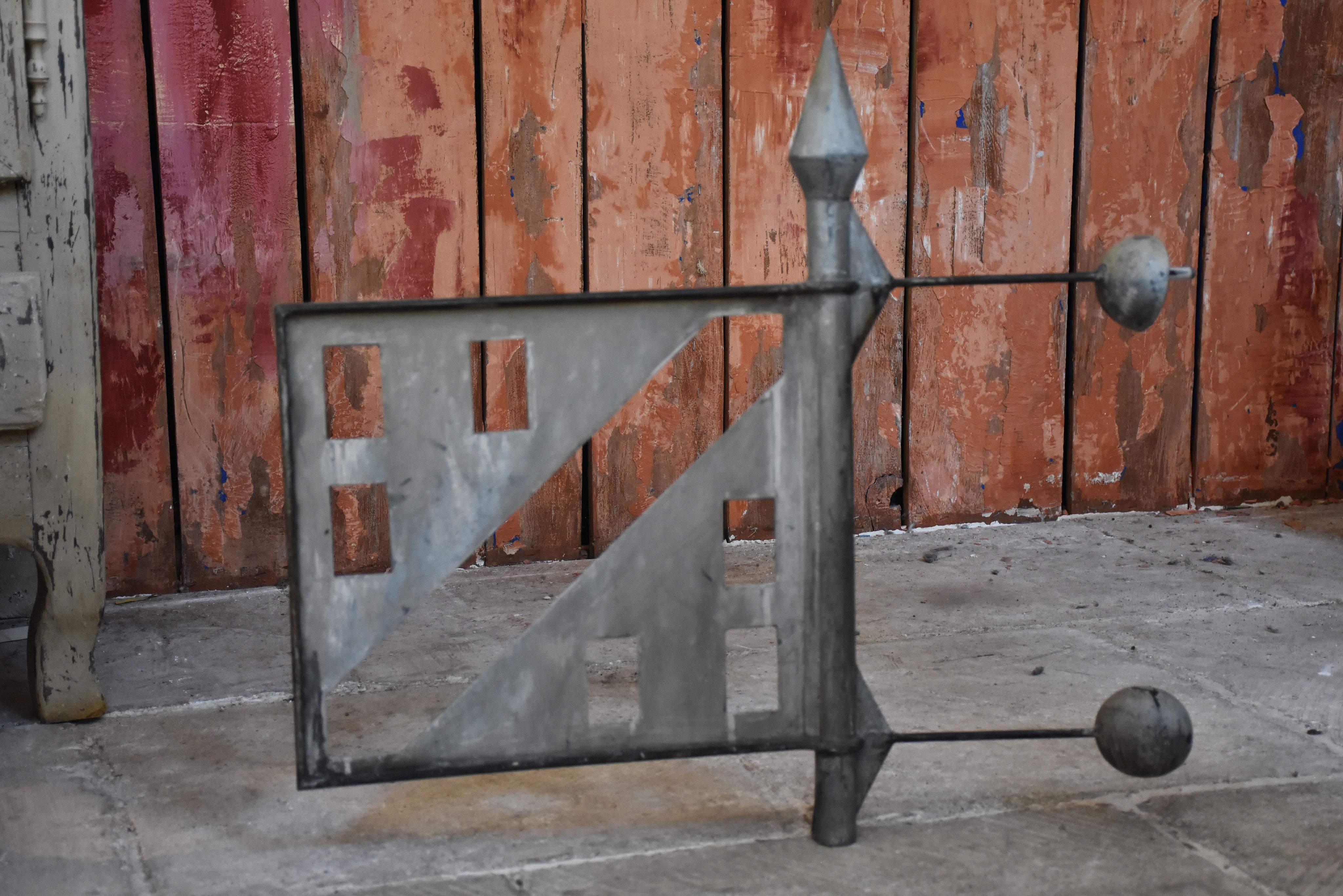 19th century French weathervane flag - zinc