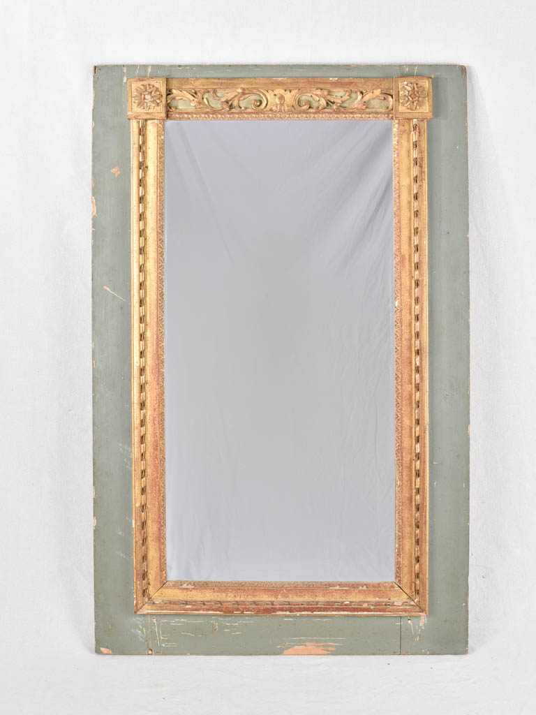 18th century Louis XVI trumeau boiserie mirror 30¾" x 48¾"