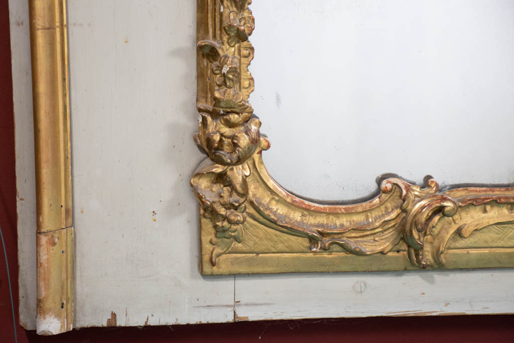 Monumental Louis XV 18th-century trumeau mirror 93¼"