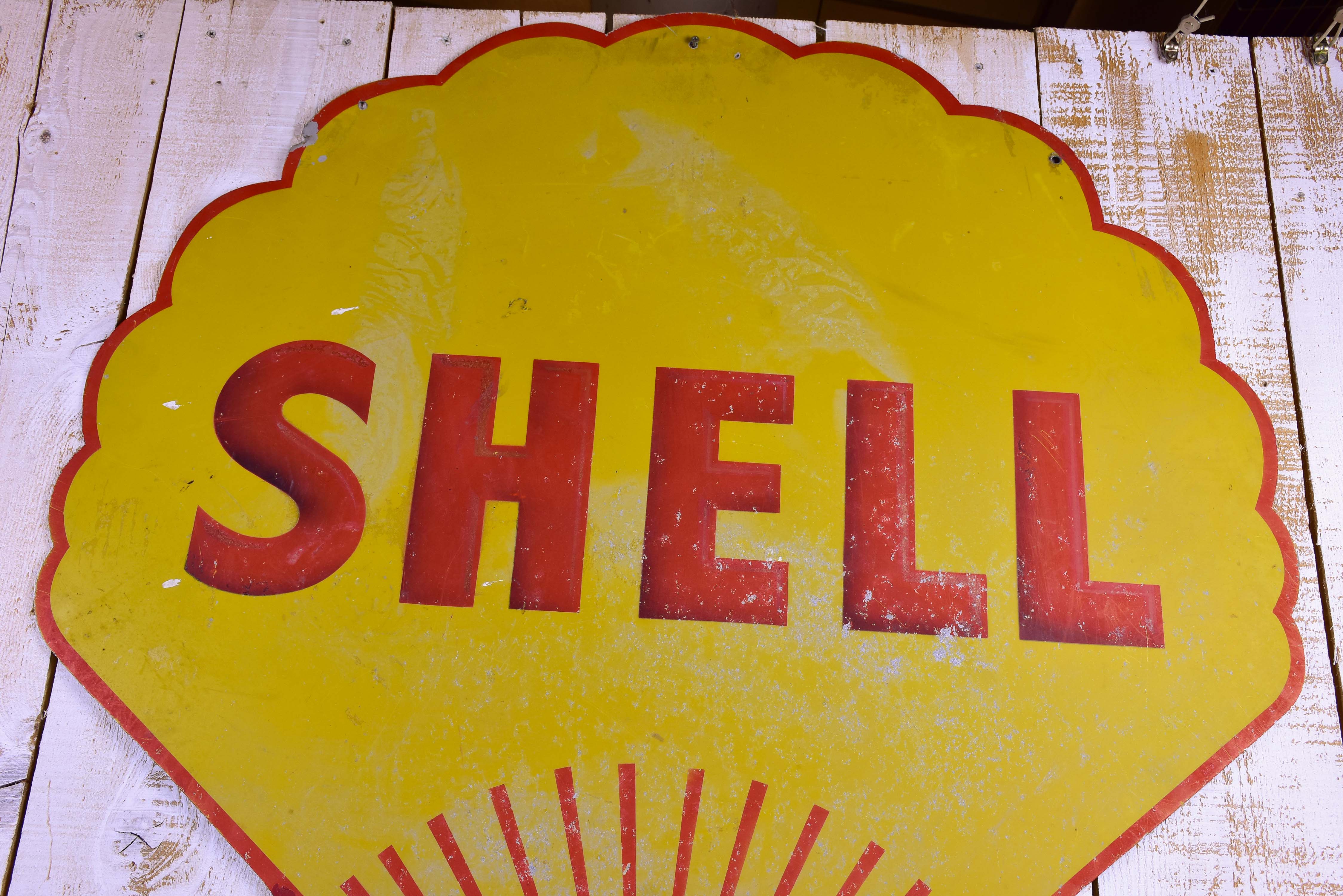 Antique French shell sign