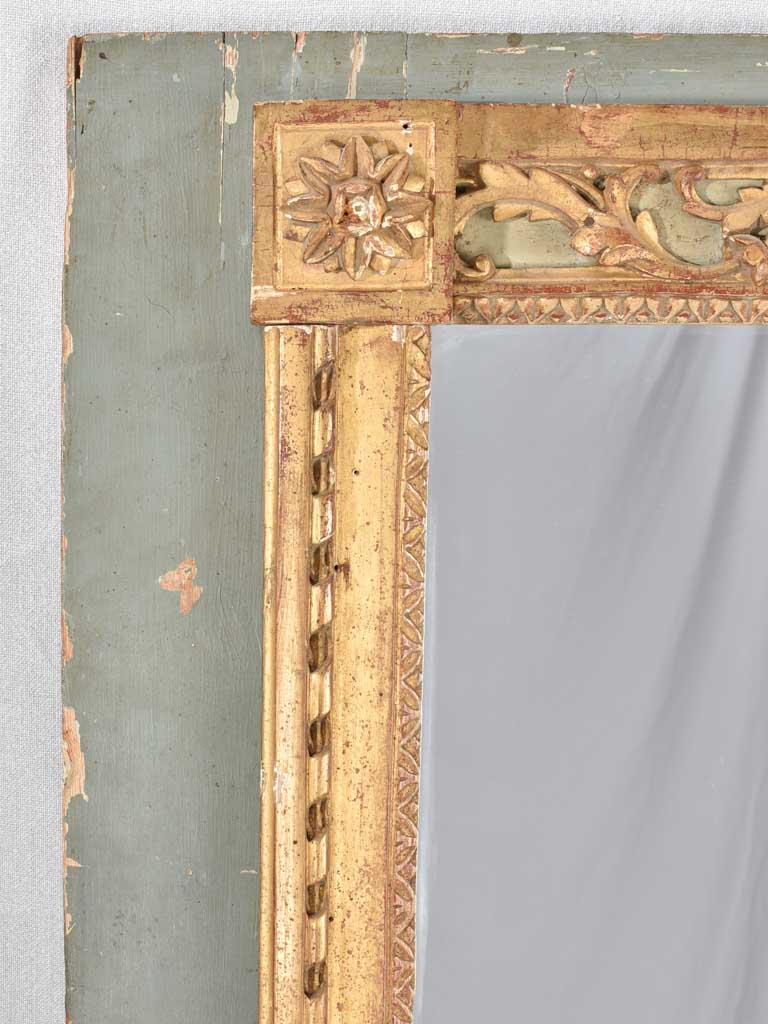 18th century Louis XVI trumeau boiserie mirror 30¾" x 48¾"