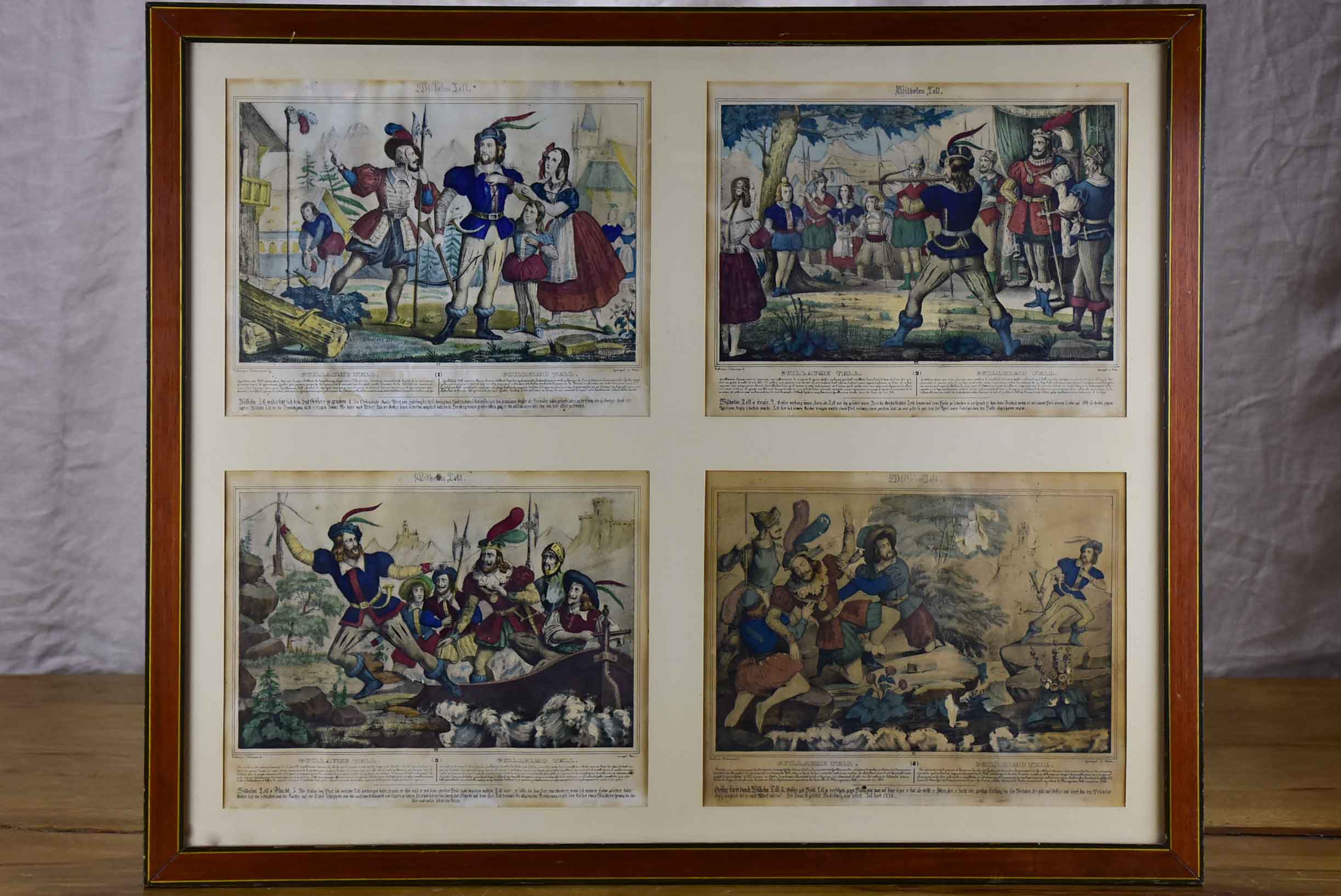 Antique William Tell prints 25 ½'' x 30 ¼''