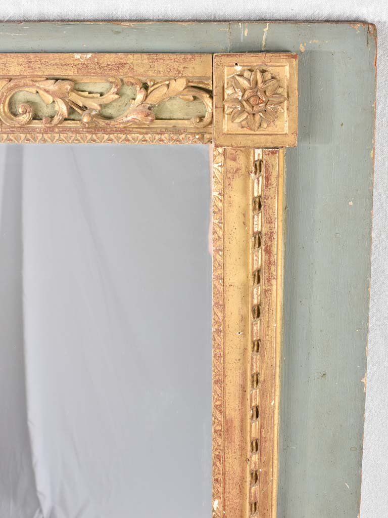 18th century Louis XVI trumeau boiserie mirror 30¾" x 48¾"