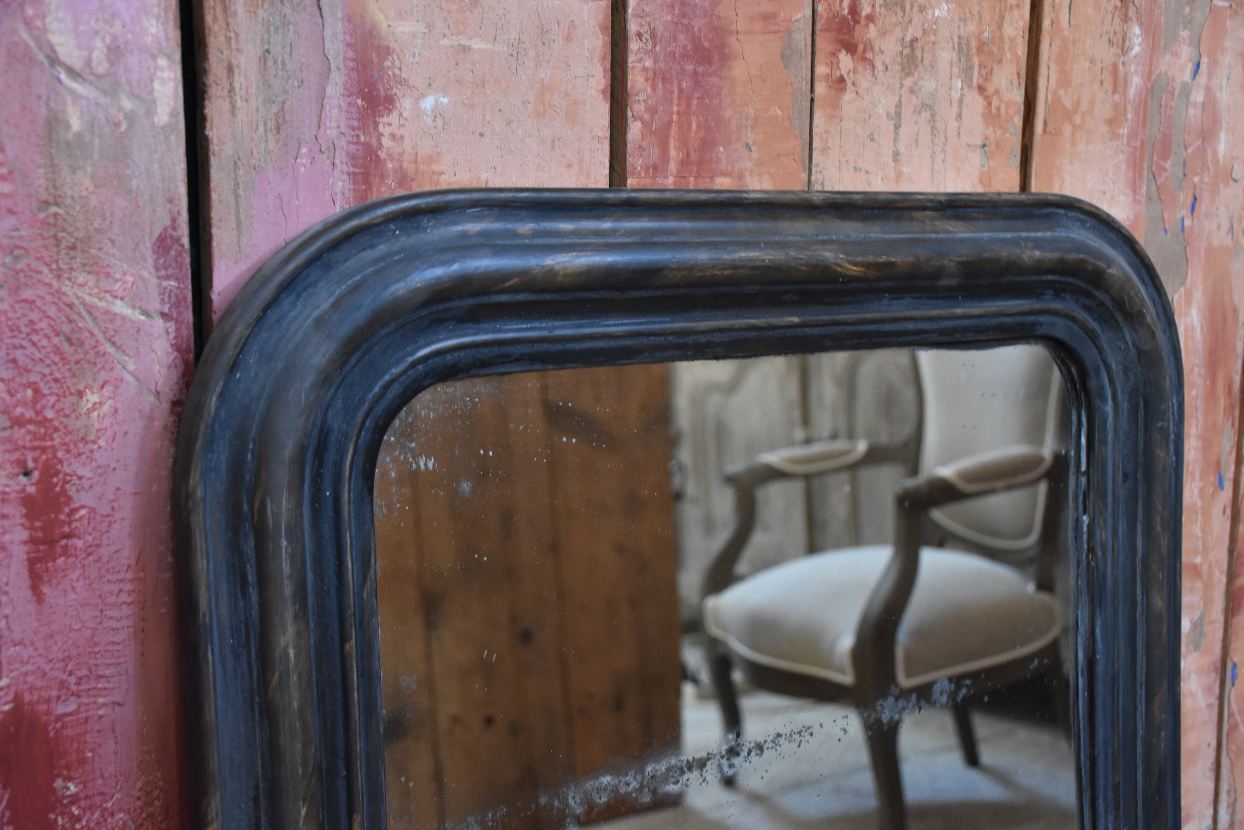 Rustic Louis Philippe mirror with original glass