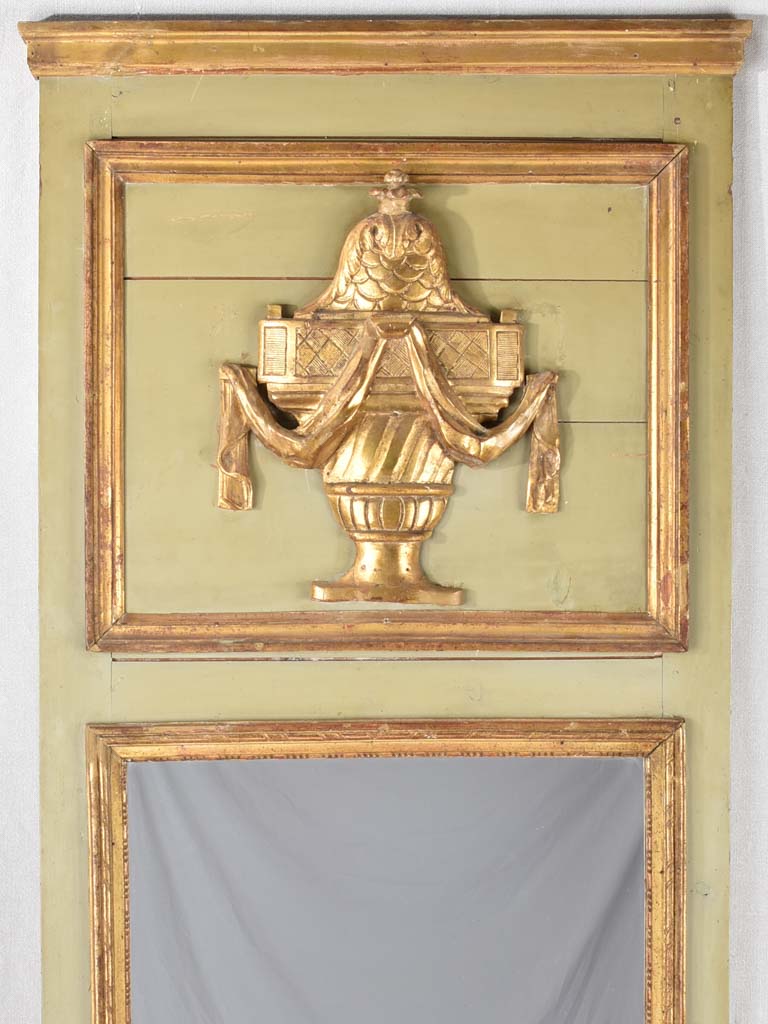 18th century Louis XVI trumeau mirror 29¼" x 62½"