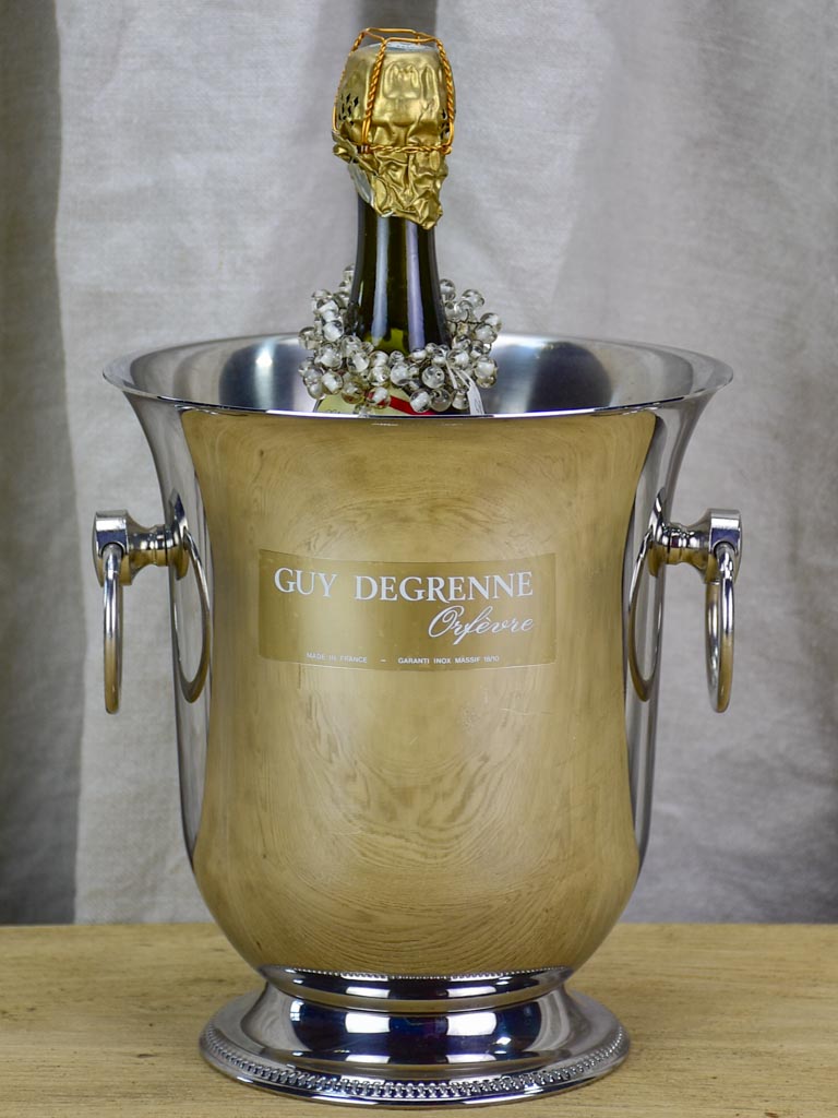 Guy Degrenne champagne bucket - stainless steel