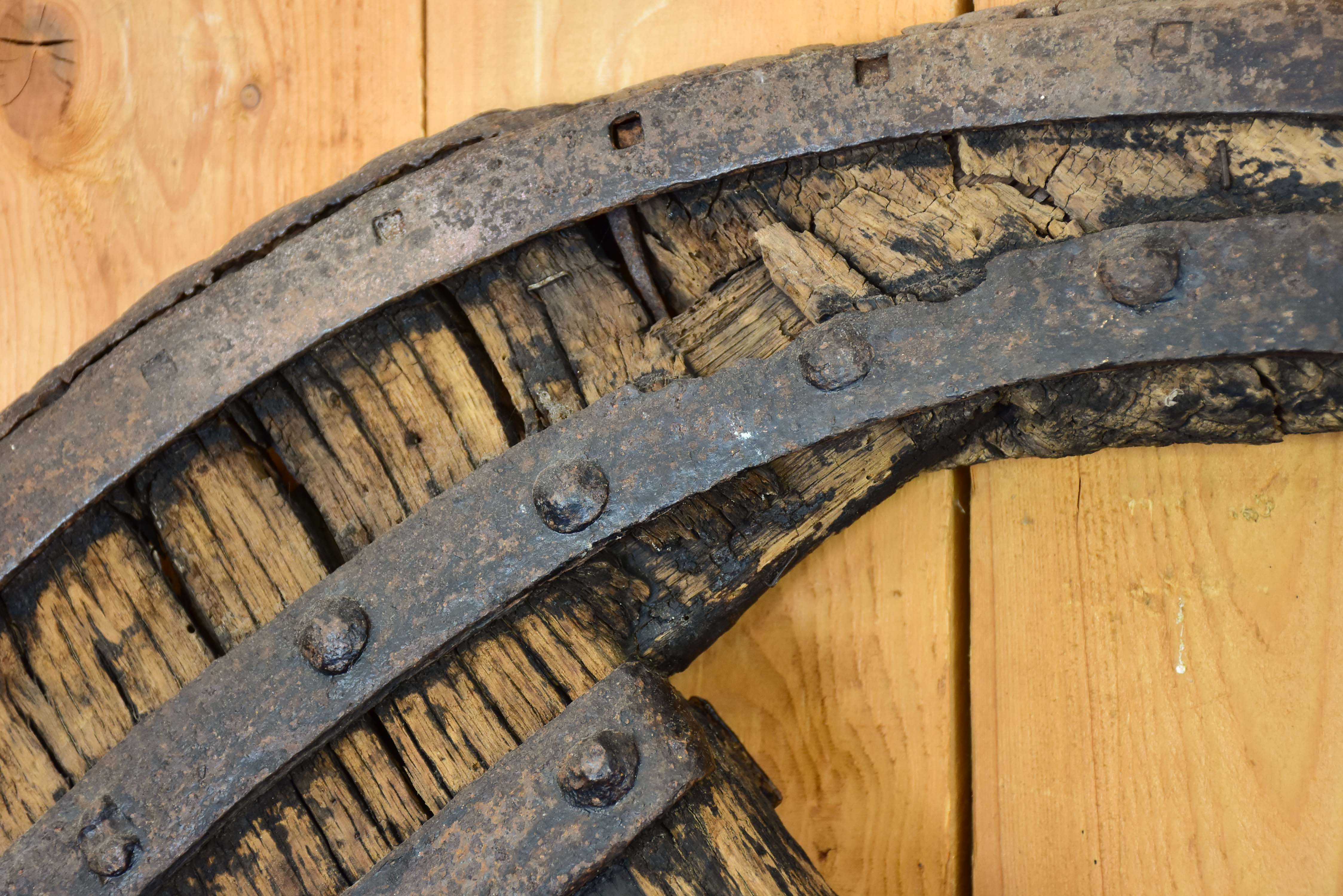 Wagon wheel from the 18th century