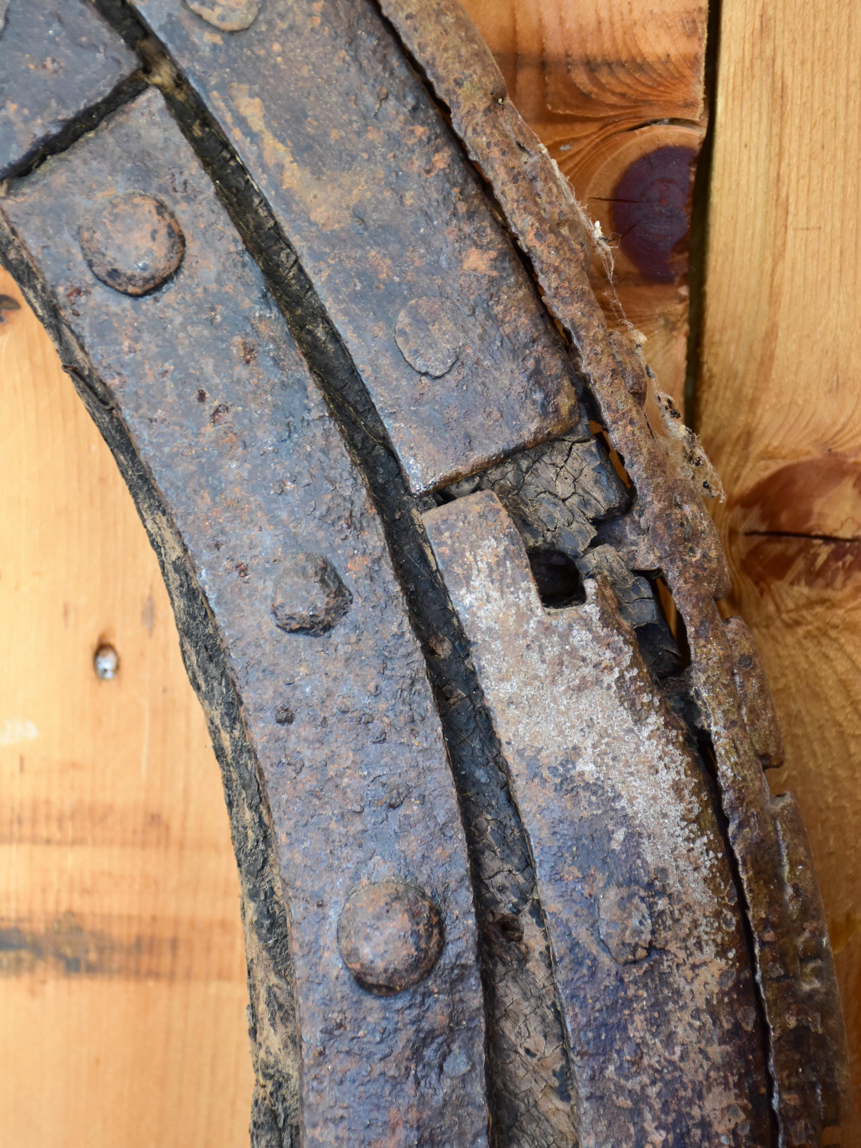 Wagon wheel from the 18th century