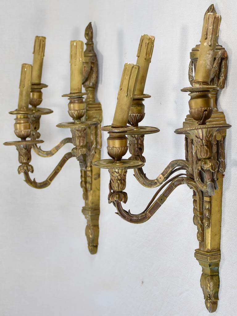 Vintage Louix XVI Style Sconces