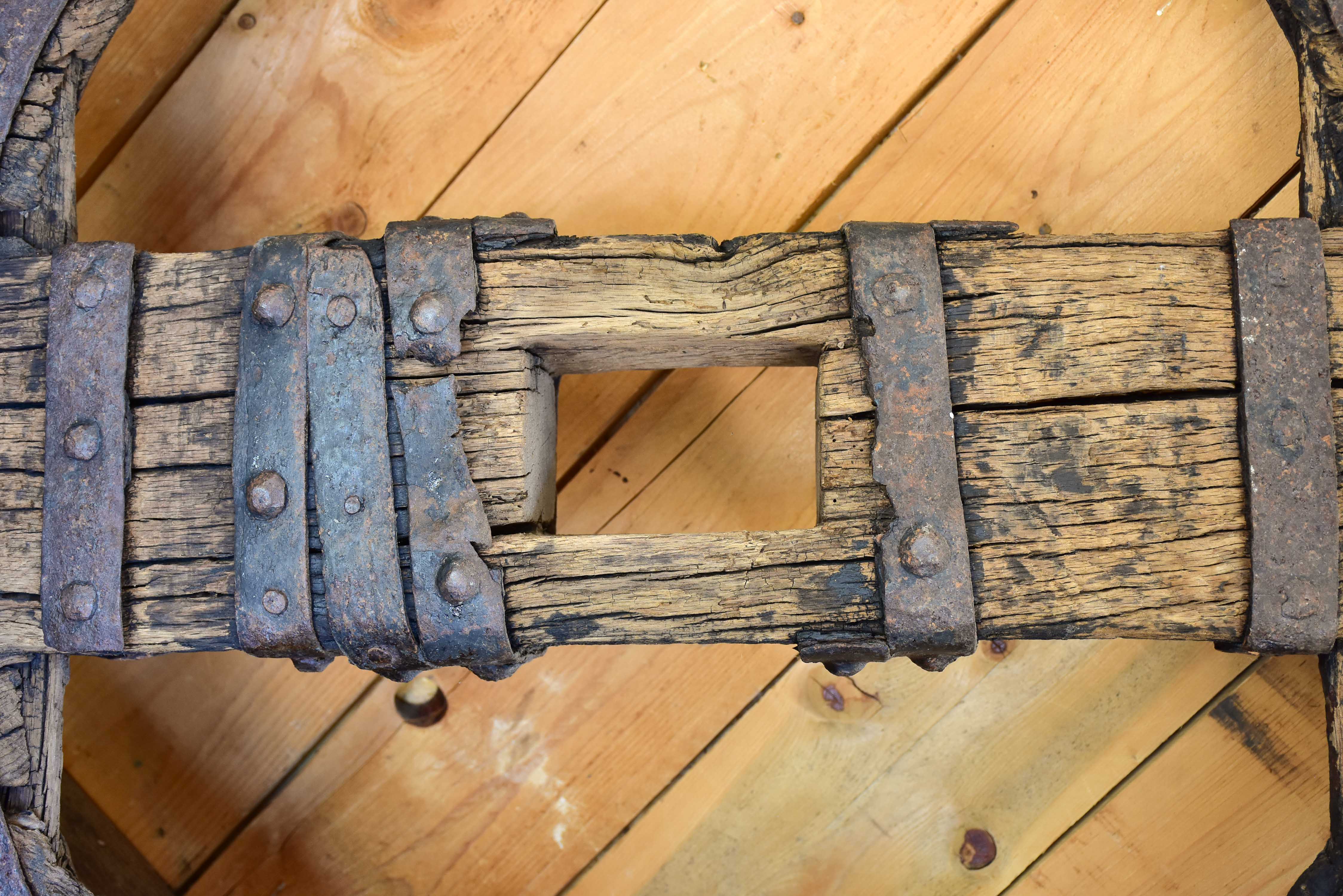 Wagon wheel from the 18th century