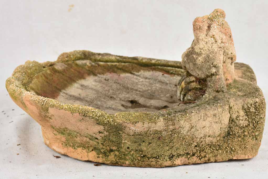 Vintage French birdbath 17"